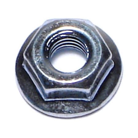 Midwest Fastener Flange Nut, M4-0.70, Steel, Class 8, Zinc Plated, 20 PK 76121